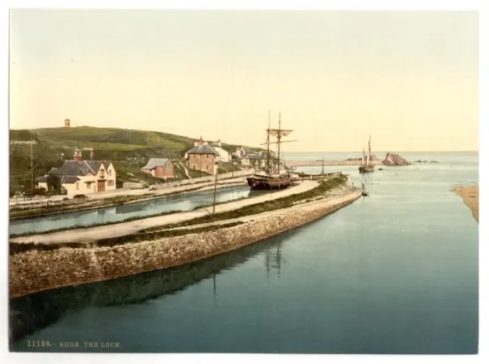 Framed Print : Bude, the lock, Cornwall, England Framed Print : Bude, the lock, Cornwall, England