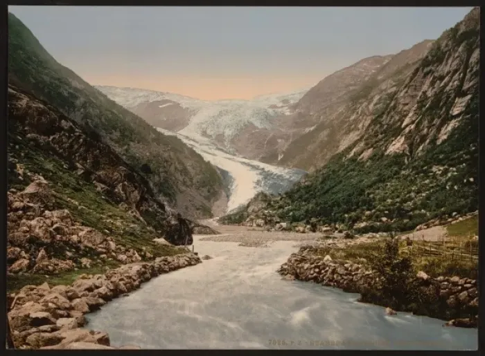 Framed Print : Buerbrae (i. e. Buarbreen) Glacier, Odde (i. e. Odda), Harda Framed Print : Buerbrae (i. e. Buarbreen) Glacier, Odde (i. e. Odda), Harda