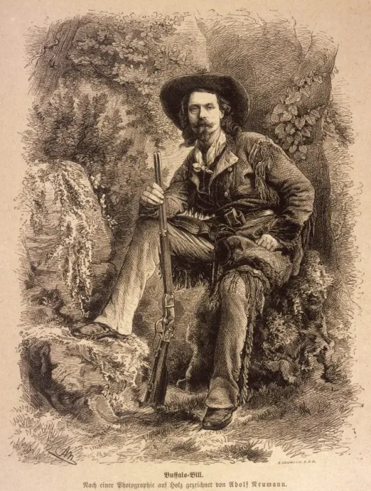 Framed Print : Buffalo Bill, 1870S Framed Print : Buffalo Bill, 1870S