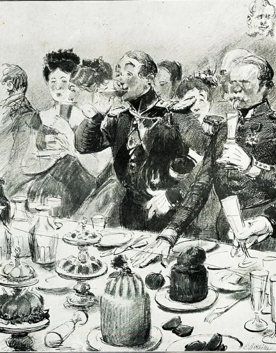 Framed Print : Buffet in the Tuileries, Paris