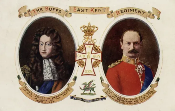 Framed Print : The Buffs - Prince George and King Frederick of Denmark Framed Print : The Buffs - Prince George and King Frederick of Denmark