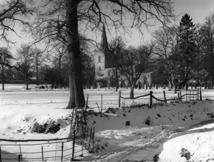 Framed Print : Bugbrooke Snow Scene Framed Print : Bugbrooke Snow Scene