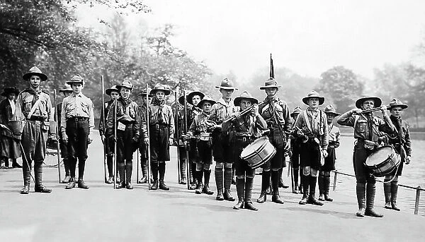 Bugle band, Boy Scouts, early 1900s