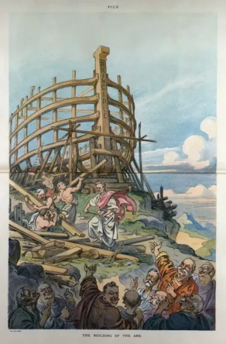Framed Print : The building of the ark Framed Print : The building of the ark