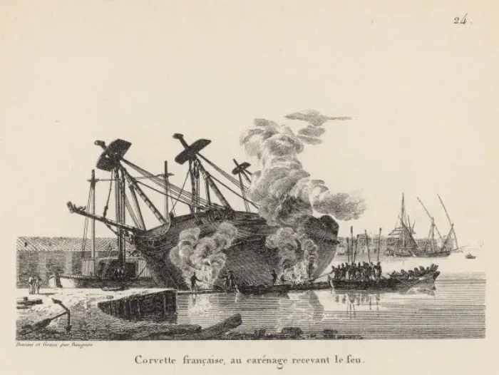 Framed Print : Building French Ship 8 Framed Print : Building French Ship 8