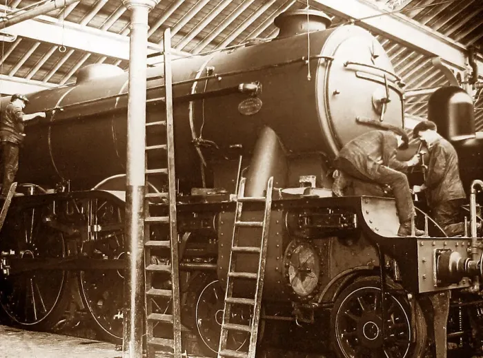 Framed Print : Building an LNER Pacific Locomotive Framed Print : Building an LNER Pacific Locomotive