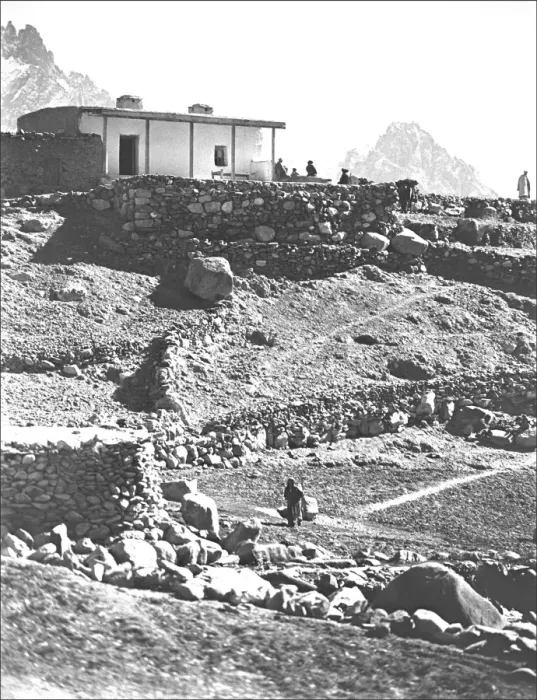 Framed Print : Building in the mountains, Kashgar, China Framed Print : Building in the mountains, Kashgar, China
