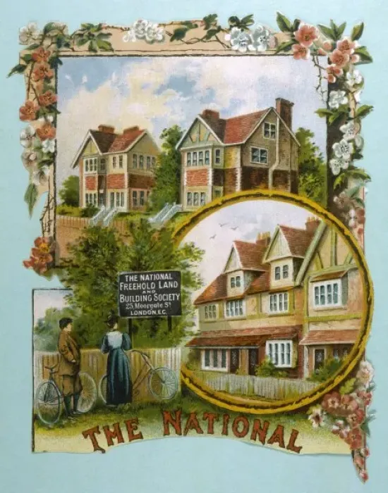 Framed Print : Building Society Advert Framed Print : Building Society Advert