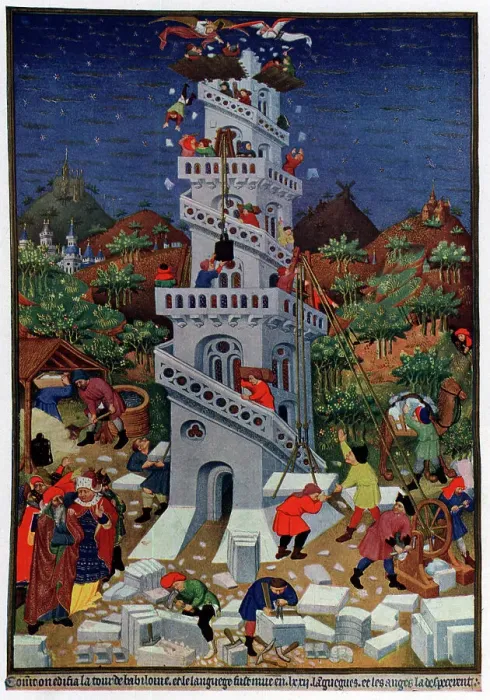 Framed Print : Building The Tower of Babel Framed Print : Building The Tower of Babel