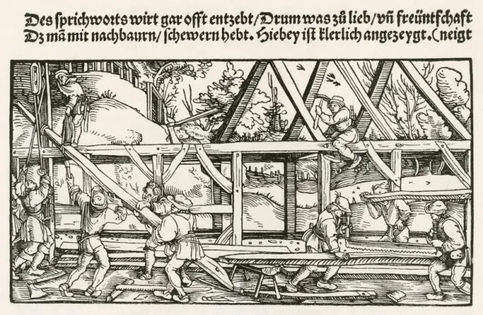 Framed Print : Building from Wood Framed Print : Building from Wood
