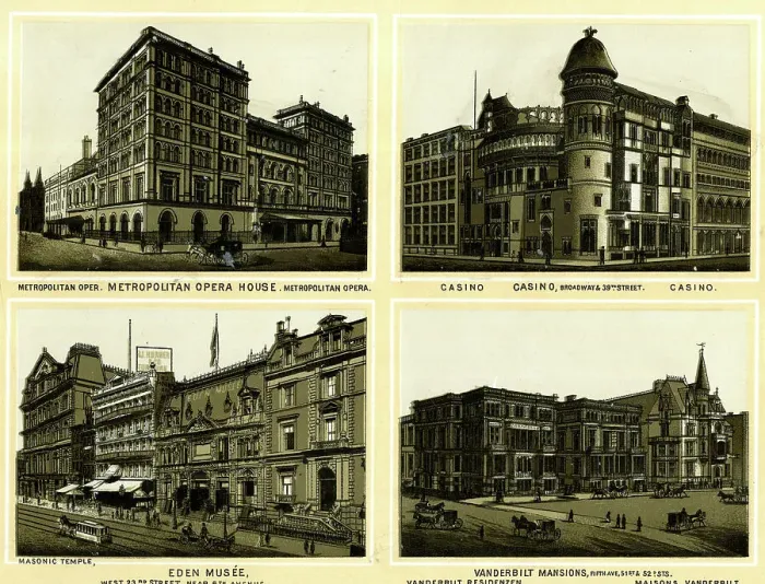 Framed Print : Four buildings in New York City, USA Framed Print : Four buildings in New York City, USA