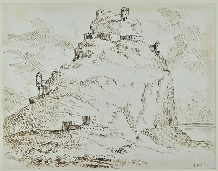 Framed Print : Buildings on a rocky outcrop Framed Print : Buildings on a rocky outcrop