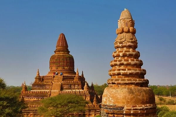 Bulethi Temple Pagoda on the Plain of Bagan, Bagan, Myanmar