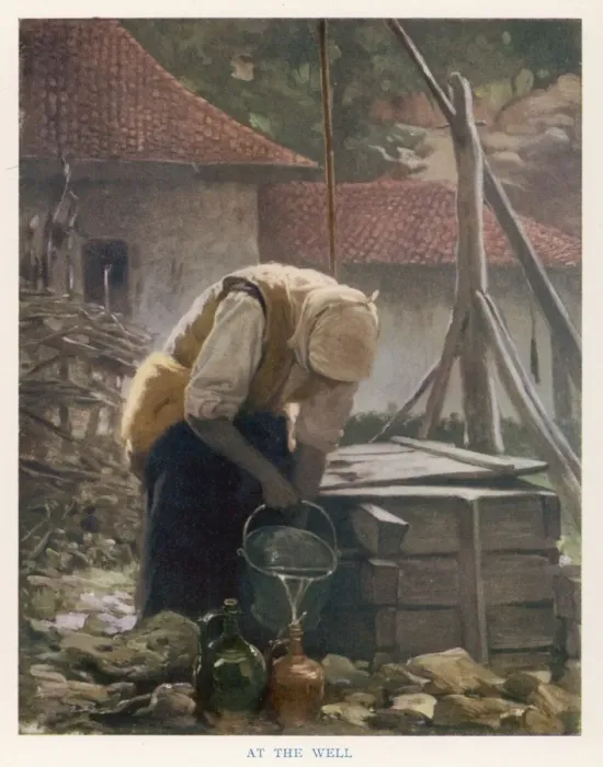 Framed Print : Bulgarian Well 1915