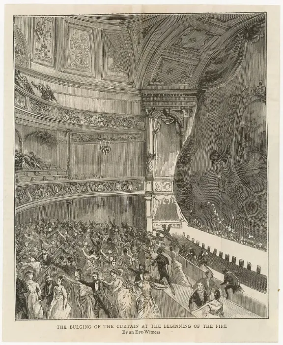 Framed Print : Bulging of the theatre curtain Framed Print : Bulging of the theatre curtain