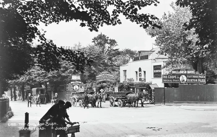 Framed Print : The Bull and Bush, Hampstead Framed Print : The Bull and Bush, Hampstead