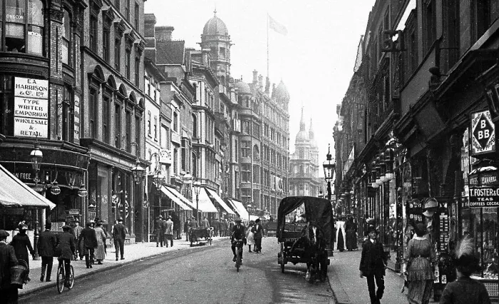 Framed Print : Bull Street, Birmingham early 1900's