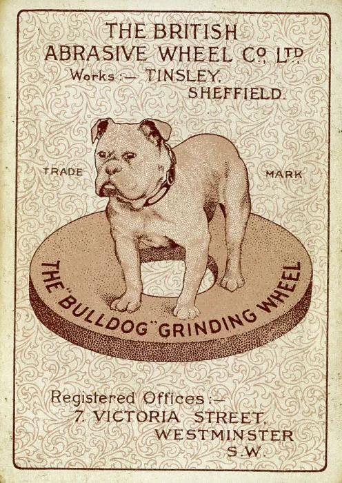 Framed Print : Bulldog, The British Abrasive Wheel Co Ltd, Sheffield Framed Print : Bulldog, The British Abrasive Wheel Co Ltd, Sheffield