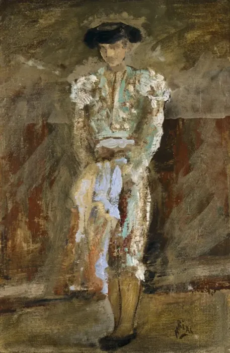 Framed Print : Bullfighter, 20th century. Costumbrism. Oil on Framed Print : Bullfighter, 20th century. Costumbrism. Oil on