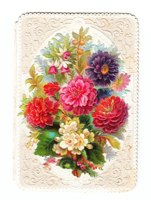 Framed Print : Bunch of colourful flowers on a greetings card Framed Print : Bunch of colourful flowers on a greetings card