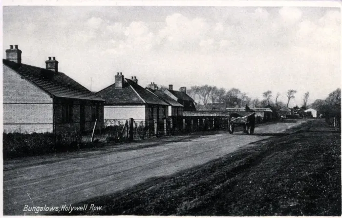 Framed Print : Bungalows - Holywell Row, Bury Saint Edmunds, Suffolk Framed Print : Bungalows - Holywell Row, Bury Saint Edmunds, Suffolk