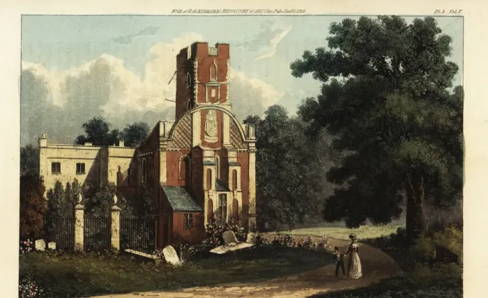 Framed Print : Bunney Hall or Bunny Hall, Nottinghamshire, 1825 Framed Print : Bunney Hall or Bunny Hall, Nottinghamshire, 1825