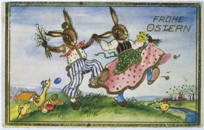 Framed Print : Two Bunnies Dance Framed Print : Two Bunnies Dance