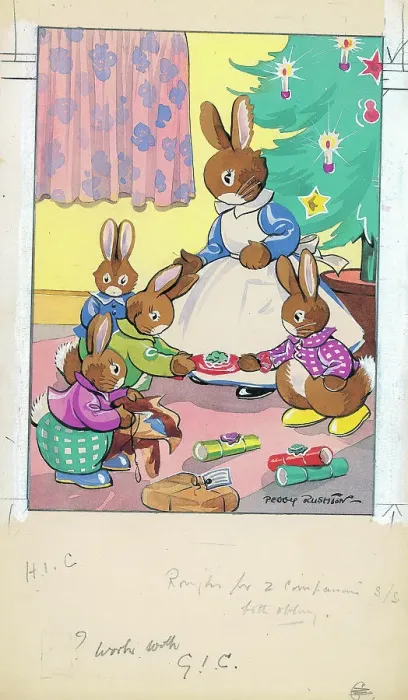 Framed Print : Bunnies playing as children Framed Print : Bunnies playing as children