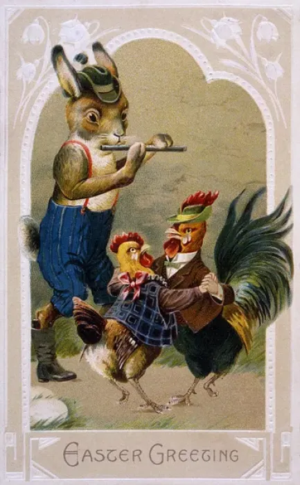 Framed Print : Bunny and Poultry Framed Print : Bunny and Poultry