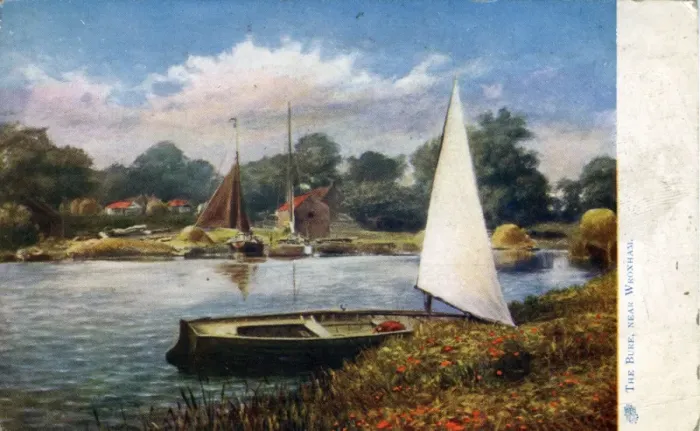 Framed Print : The Bure, Wroxham, Norfolk Framed Print : The Bure, Wroxham, Norfolk