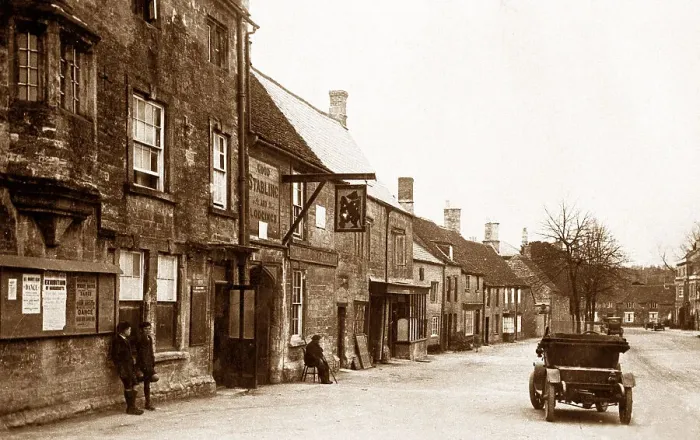 Framed Print : Burford probably 1920s Framed Print : Burford probably 1920s