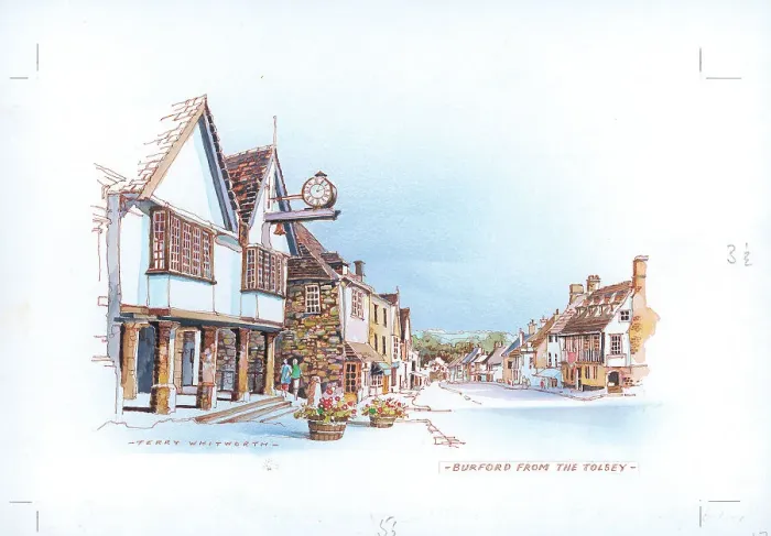 Framed Print : Burford from the Tolsey Framed Print : Burford from the Tolsey