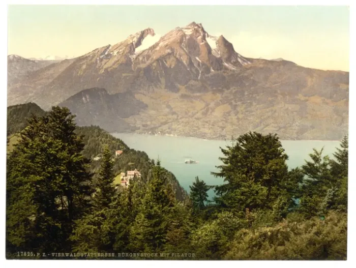 Framed Print : Burgenstock and Pilatus, Lake Lucerne, Switzerland Framed Print : Burgenstock and Pilatus, Lake Lucerne, Switzerland