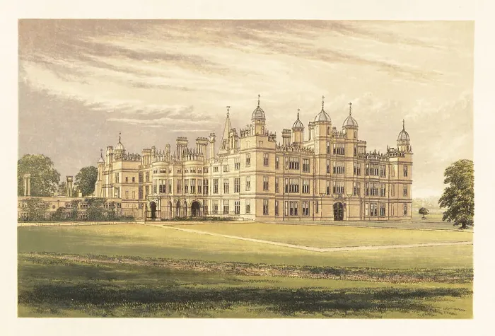 Framed Print : Burghley House, Lincolnshire, England Framed Print : Burghley House, Lincolnshire, England