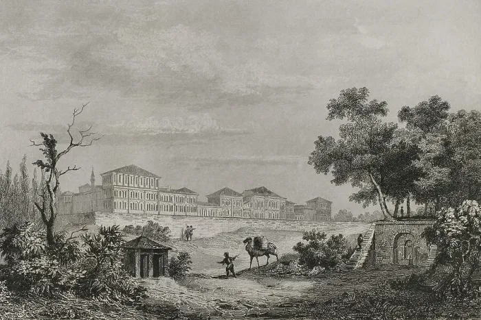 Framed Print : Burial ground or Champs des Morts Barracks at Pera Framed Print : Burial ground or Champs des Morts Barracks at Pera