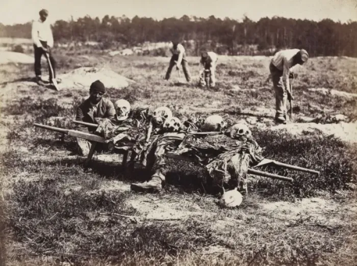 Framed Print : A burial party on the battle-field of Cold Harbor Framed Print : A burial party on the battle-field of Cold Harbor