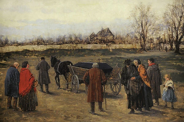 Burial of a Pauper in Germany, 1880, by Franciszek Streitt