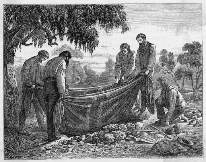Framed Print : Burke & Wills / Buried Framed Print : Burke & Wills / Buried
