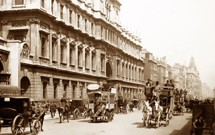 Framed Print : Burlington House, Piccadilly, London - Victorian period Framed Print : Burlington House, Piccadilly, London - Victorian period