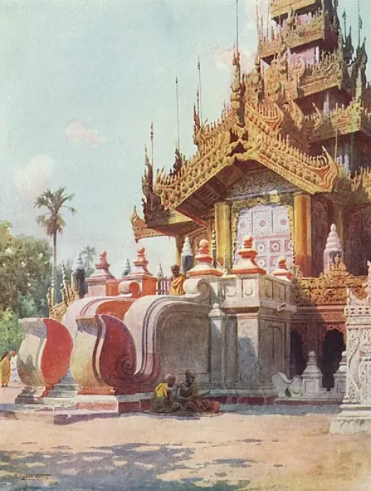 Framed Print : Burma / Mandalay Monastery Framed Print : Burma / Mandalay Monastery