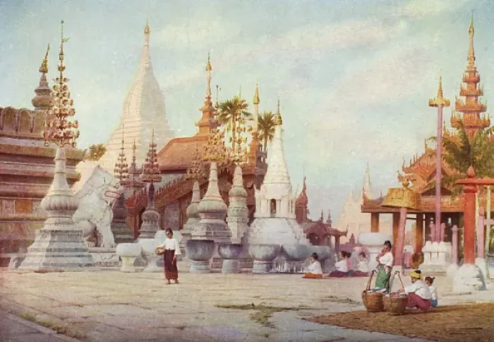 Framed Print : Burma / Pagan Pagoda 1909 Framed Print : Burma / Pagan Pagoda 1909