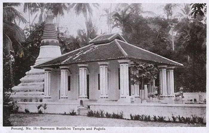 Framed Print : Burmese Buddhist Temple and Pagoda - Penang, Malaysia Framed Print : Burmese Buddhist Temple and Pagoda - Penang, Malaysia