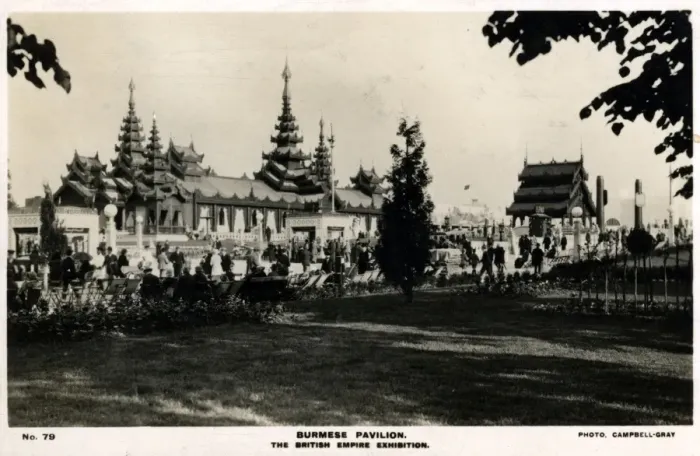 Framed Print : Burmese Pavilion, British Empire Exhibition, London Framed Print : Burmese Pavilion, British Empire Exhibition, London