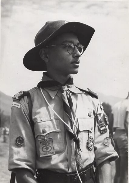 Burmese scout at a camp