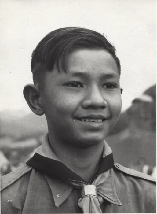 Framed Print : Burmese scout at a camp Framed Print : Burmese scout at a camp