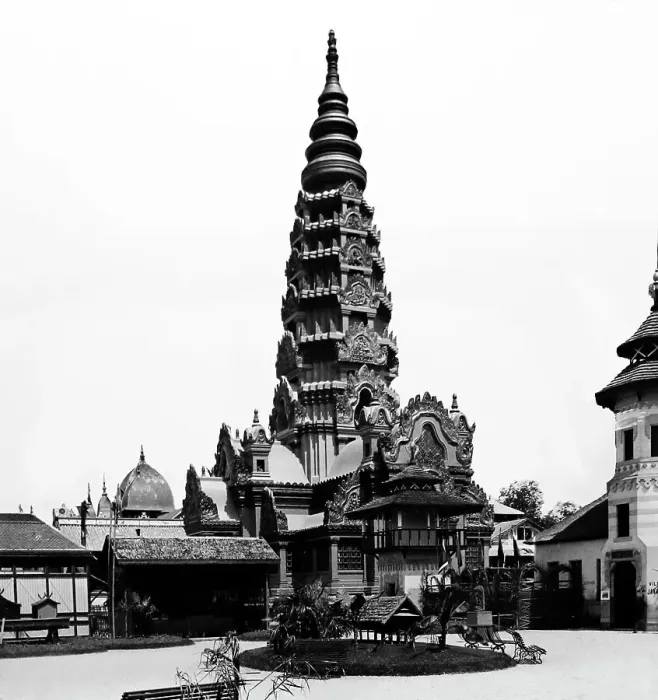 Framed Print : Burmese Temple, Exposition Universelle, Paris, 1889