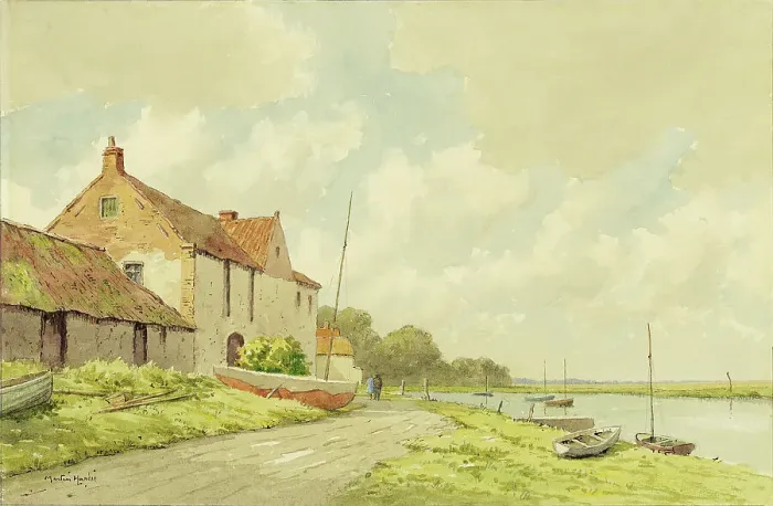 Framed Print : Burnham Overy, Norfolk Framed Print : Burnham Overy, Norfolk