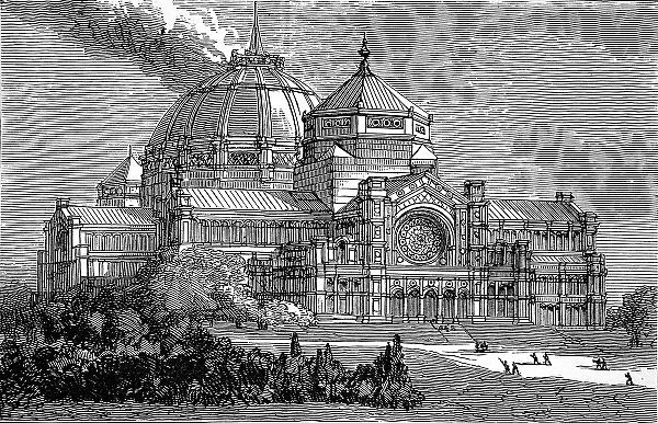 The Burning of the Alexandra Palace, 1873
