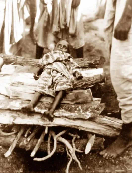 Framed Print : A burning ghat in India probably 1920s Framed Print : A burning ghat in India probably 1920s