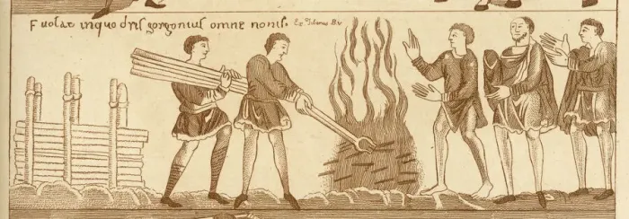 Framed Print : Burning refuse Framed Print : Burning refuse